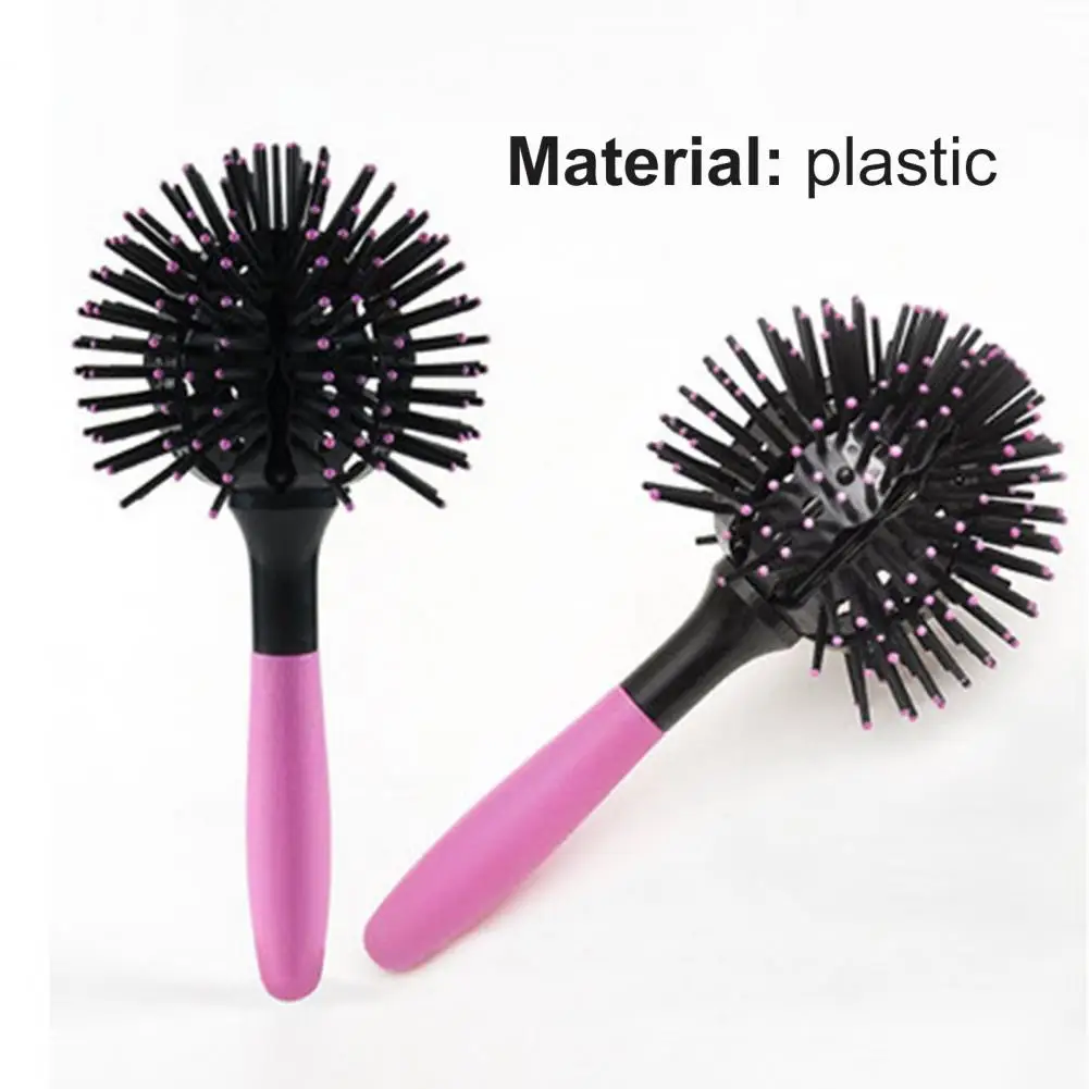 

Bomb Curl Comb 3D 360 Degree Hair Styling Plastic Head Massage Spherical Brush for Salon SphericalComb Hair Brush Spherical Comb