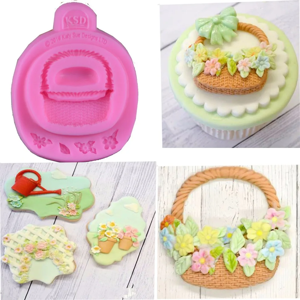 Feihuan 1 шт. DIY цветочная корзина силиконовая форма инструменты для украшения торта