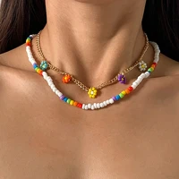 ywzixln bohemian vintage beads chain tassel flowers pendant fashion necklaces jewelry for women elegant accessories n0242