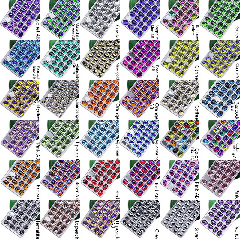 Прекрасные кристаллы AB Стразы для украшения с плоской задней поверхностью 2