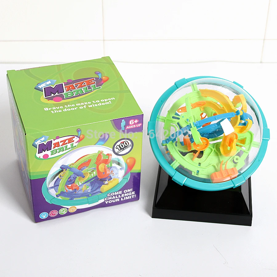 Новая Магическая головоломка Лабиринт мяч с 100 препятствиями образовательный