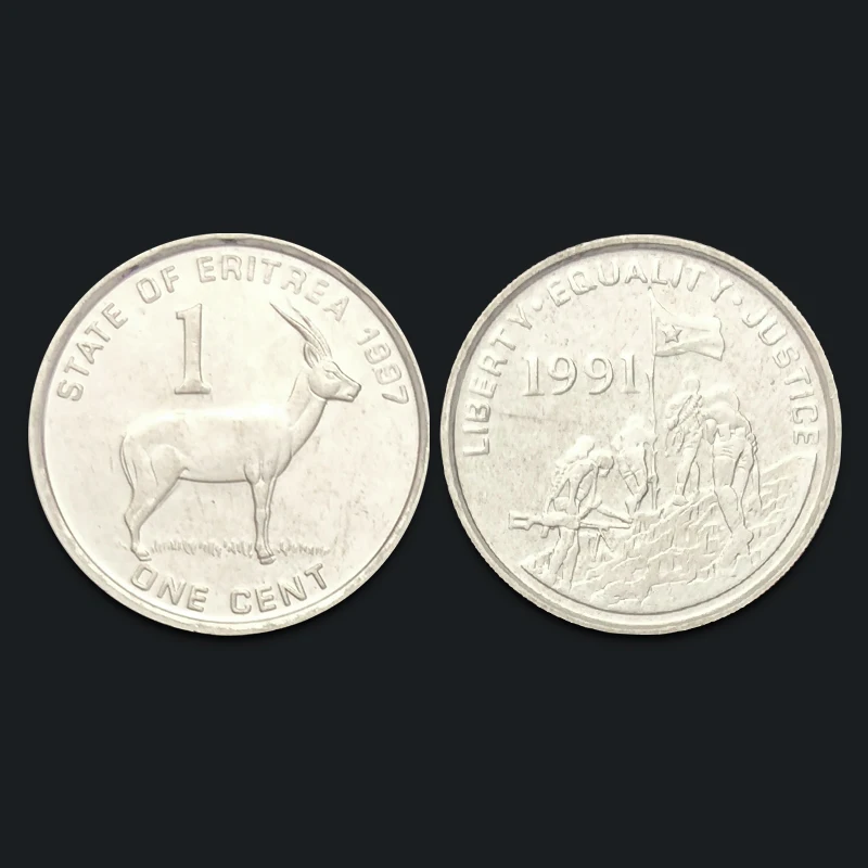 Эритрея 1 цент серия монет Африка 100% реальная оригинальная коллекция Unc