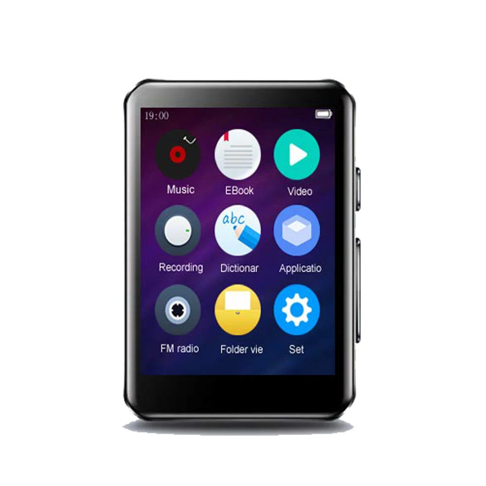 X5-mp3-Black Bluetooth 5,0 MP3 плеер с динамиком 2,5 дюймов полный сенсорный экран 16 Гб электронная книга FM радио HiFi Bluetooth без потерь музыка видео - Цвет: X5-mp3-Black