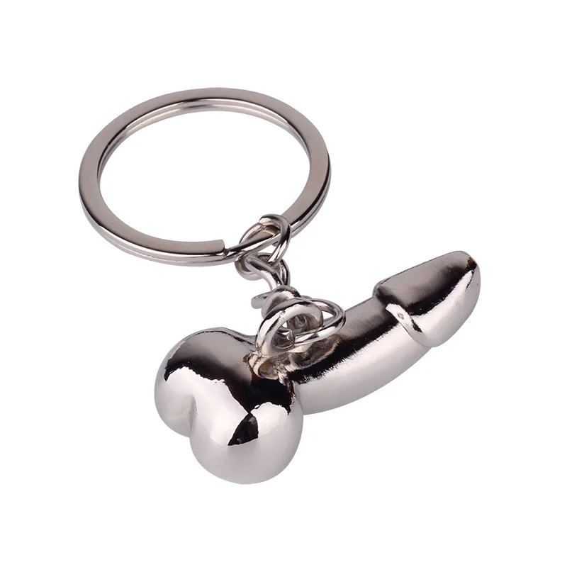 Автомобильный брелок для ключей мужской секс-орган металлический автомобиля и