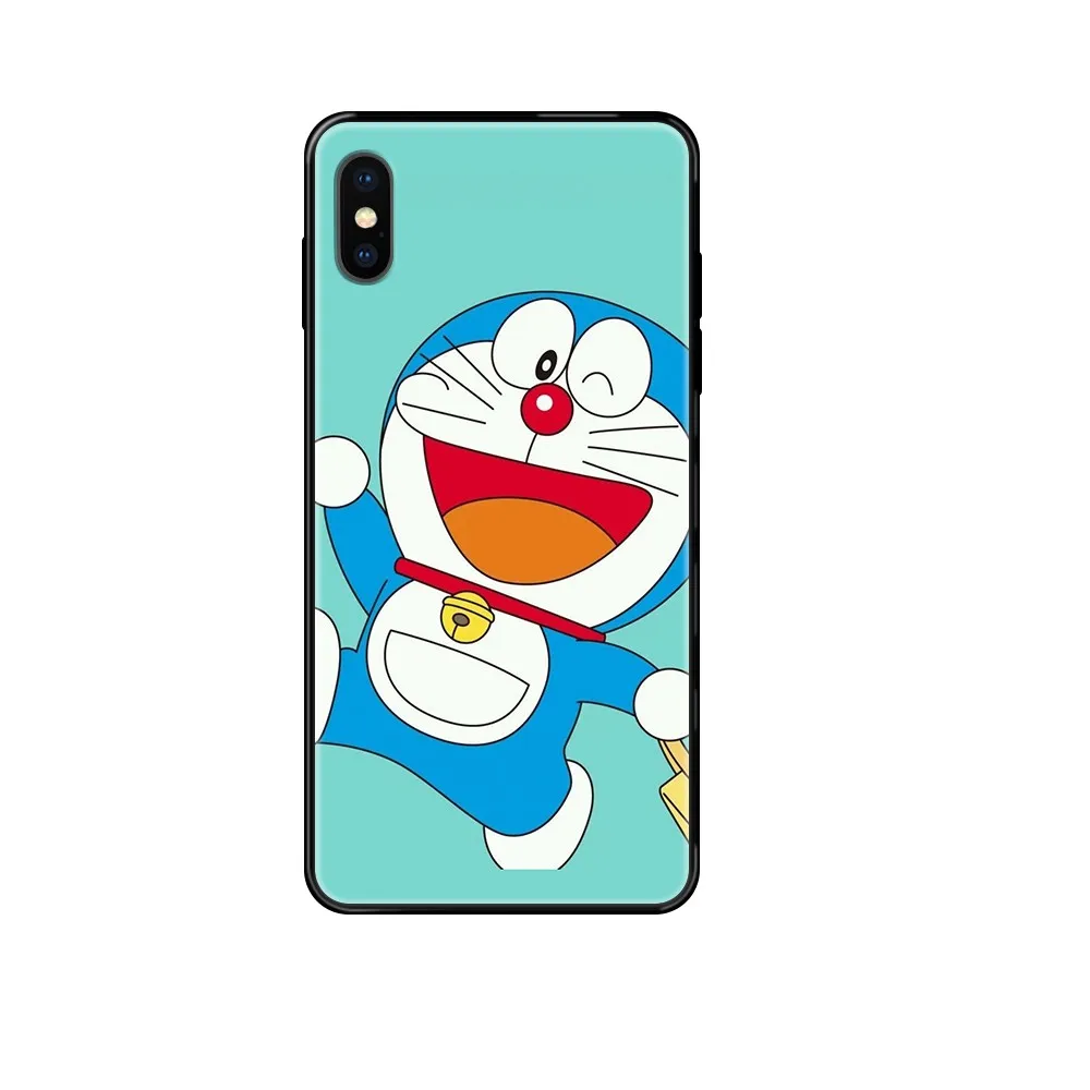 Чехол из ТПУ с рисунком дораэмона для мобильного телефона Etui черный чехол iphone 4 4s 5