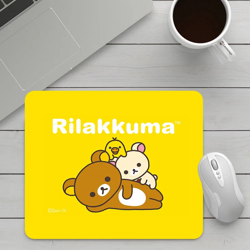 

Rilakkuma Small Cute Mousepad With Cartoon Pattern for Gamers Keyboard Gaming Desk Mat Kawaii Mouse Pad Gamer Deskmat Stitch