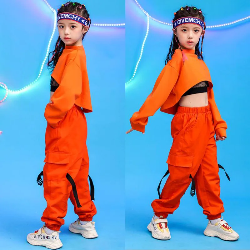 Детская одежда в стиле хип-хоп свитшот топ укороченные штаны для бега