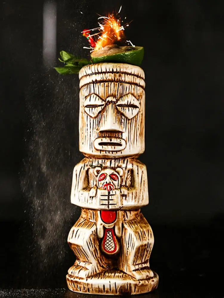 Многофункциональная креативная Гавайская чашка Tiki Коктейльная стеклянная