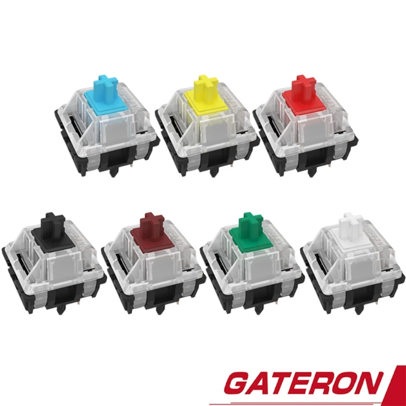 

Gateron mx switch 5 pin Switches RGB SMD 5pin Axis Compatible for Cherry MX mechanical Keyboard diy Switches Yellow Red