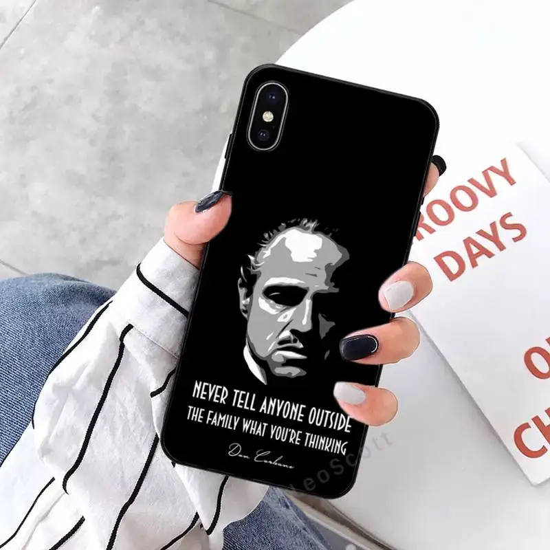 

Colorful Godfather Marlon Brando Phone Case for iPhone 11 12 mini pro XS MAX 8 7 6 6S Plus X 5S SE 2020 XR