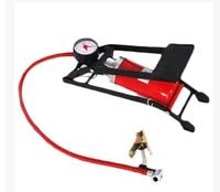 bike floor foot pump portable air pump inflator pump with 100psi precision pressure gauge for bicycleball scooter car toys