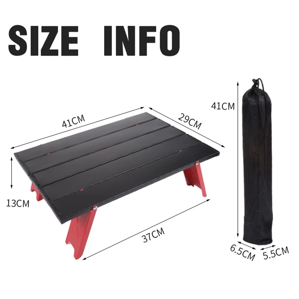 

Camping Mini Portable Foldable Table For Outdoor Picnic Barbecue Tours Tableware Ultra Light Folding Computer Bed Desk