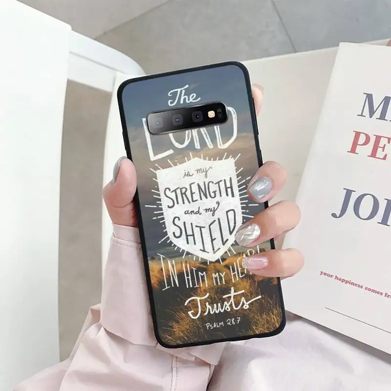 

Bible Verses Jesus Christians Phone Case For Samsung S6 S7 edge S8 S9 S10 e plus A10 A50 A70 note8 J7 2017