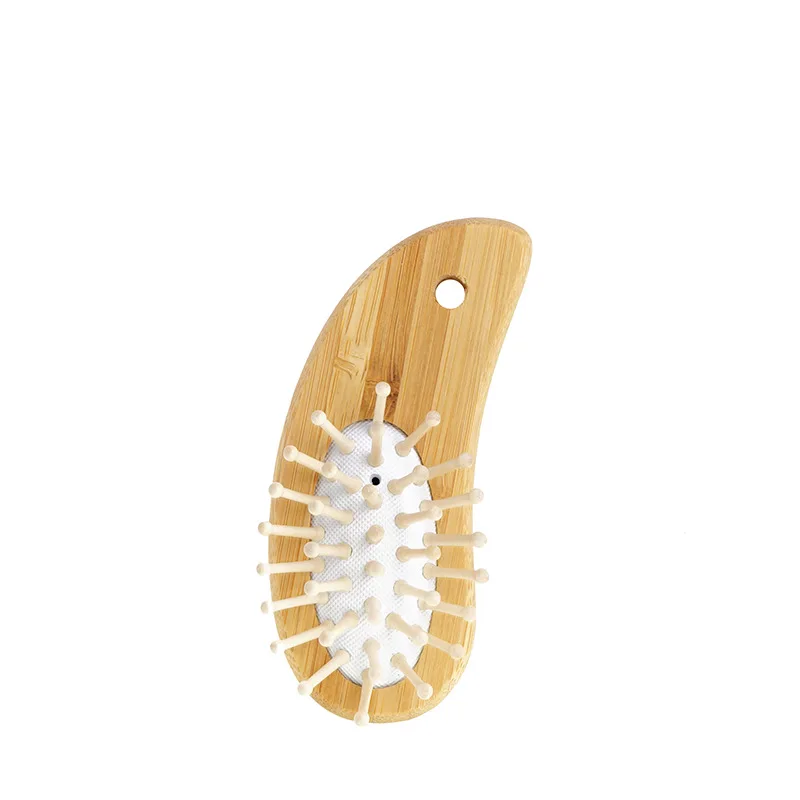

Mini Massage Wooden Comb Healthy Paddle Cushion Hair Loss Vent Brush Hairbrush Comb Scalp SPA Hair Care Healthy Bamboo Comb