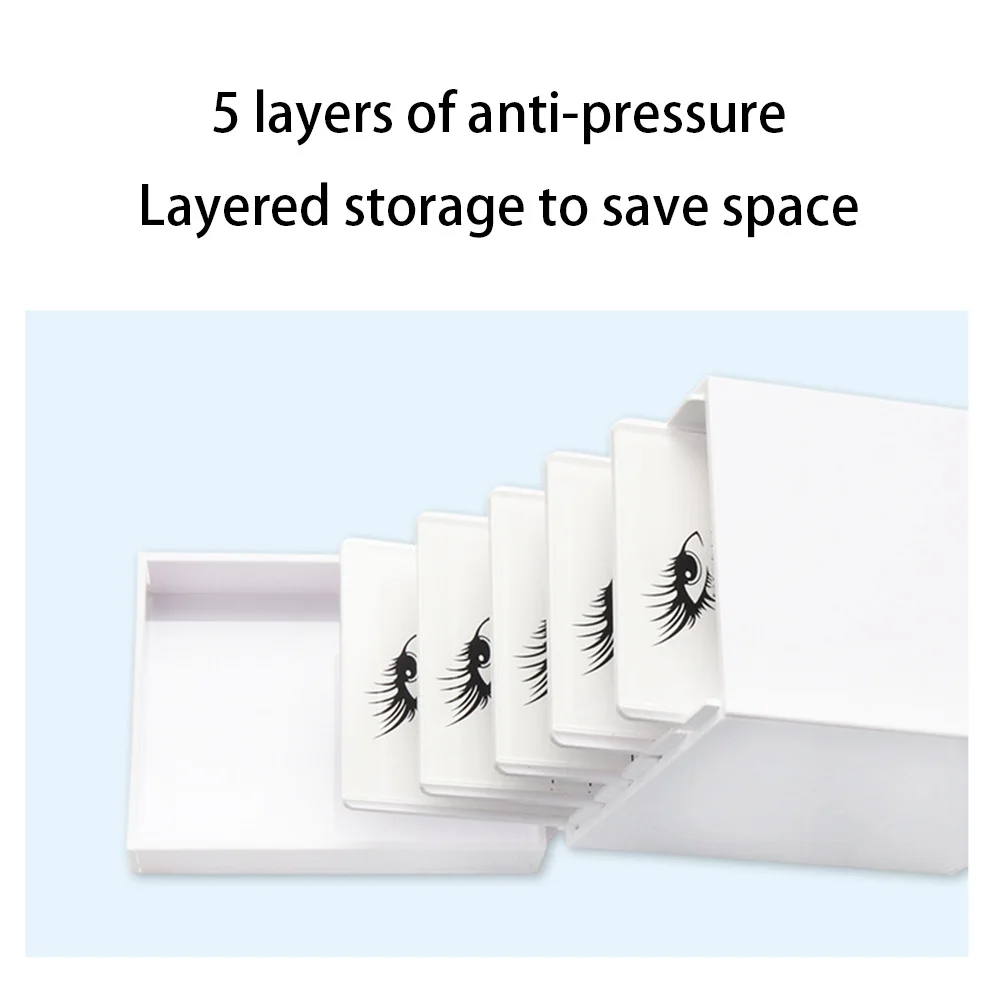 

Eyelash Storage Box Lash Holder Box False Eyelashes Storage Organiser Layers Pallet Lash Holder for Eyelash Extensions