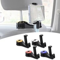 2 in 1 phone holder car chair hook magnetic multi function mobile phone holder for iphone handbag purse organizer grocery cloth