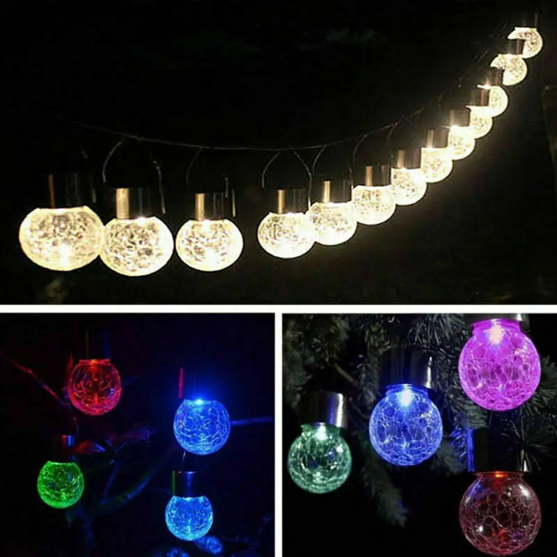 1 шт. уличный садовый светильник с шаром в форме шара светодиодный подвесной со