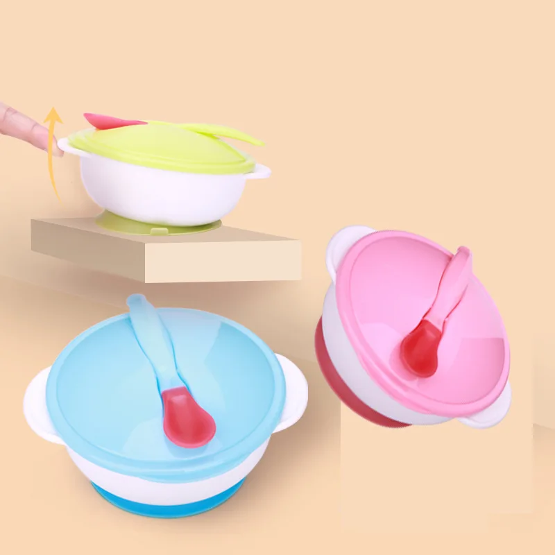 Ложка для кормления с датчиком температуры детская посуда тарелка/поднос миска