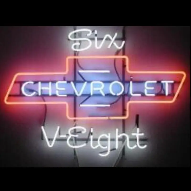 

Стеклянная неоновая светосветильник Вывеска на заказ Chevy Chevrolet Auto
