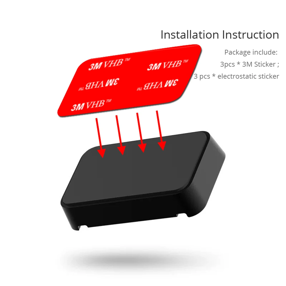 BANSHIFU камера 3 м стикеры крепления применение для Xiaomi 70Mai Pro тире Kamera Держатель DVR с шт. Статический электрическая наклейка