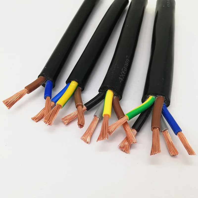 Медный кабель провод 18AWG 17AWG 15AWG 13AWG 11AWG 9AWG 1 метр 2-5 жил электрический из ПВХ с