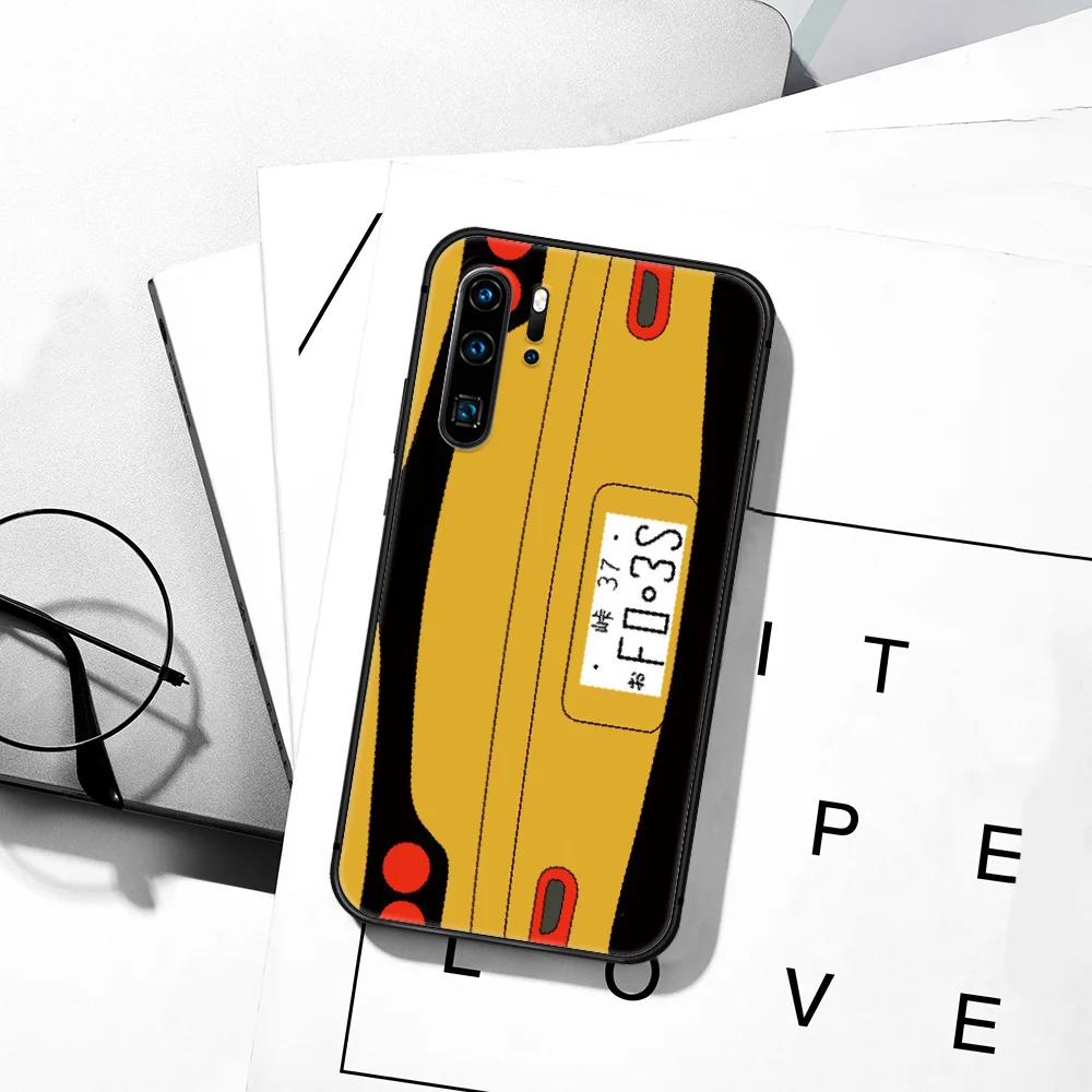 

Initial D AE86 Comic Phone Case For Huawei P Mate 10 20 30 40 Pro Lite Smart 2019 2021 black Coque Tpu Shell Pretty Cover
