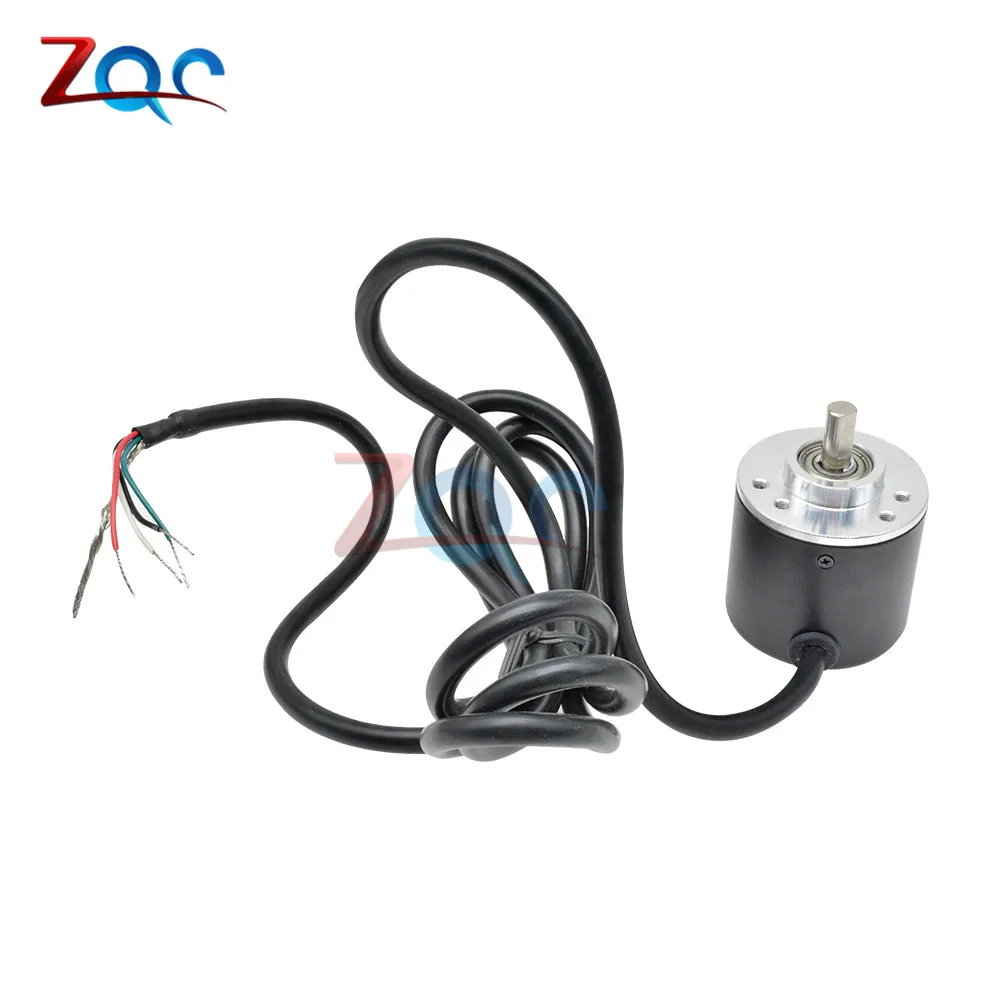 360 P/R 600 P/R кодер DC 5 V-24 V кодер 360p 600 инкрементный поворотный AB 2 этапа: 6 мм вал костюм для измерения смещения