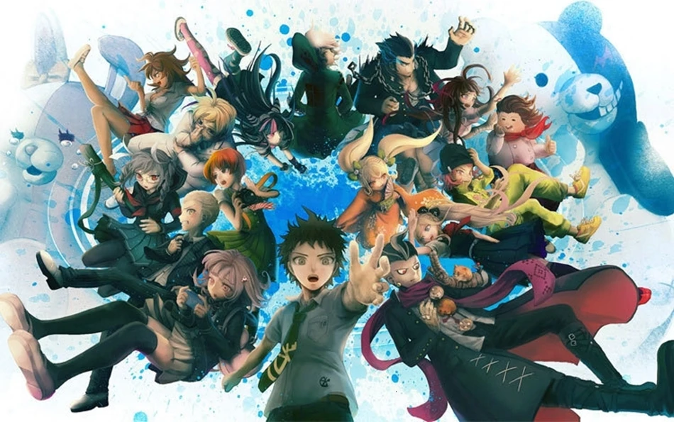 Игра Danganronpa Косплей Костюм Монокума толстовки Весна Осень мультфильм Медведь толстовка унисекс повседневное тонкое пальто