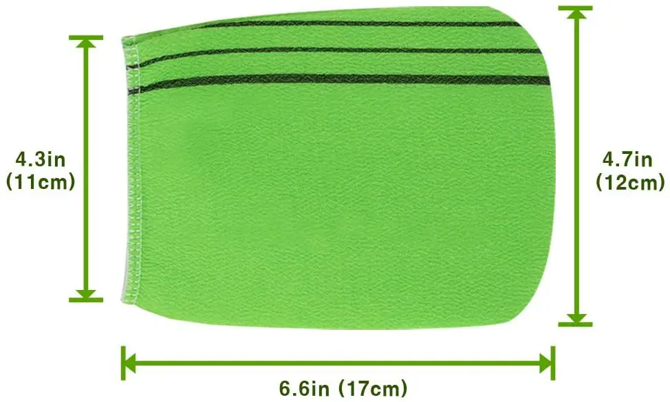 Coreano exfoliante de tela manopla de ba&ntilde;o exfoliante eliminar muerto ba&ntilde;o revestimiento exfoliante guante para el ba&ntilde;o-4