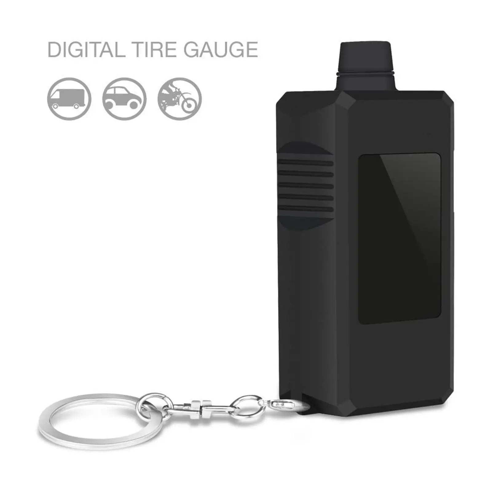 

2 In 1 Digital Tire Pressure Gauge High-precision Tire Pressure Gauge Tire Depth Gauge With Key Chain For Car SUV Truck