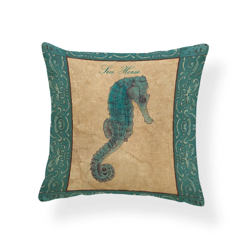 Милая забавная наволочка Зеленая Черепаха компас КИТ мультяшная украшение для