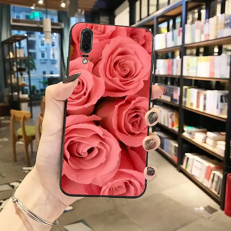 

Colorful Flower Rose Peony Phone Case For Huawei honor Mate P 10 20 30 40 i 9 8 pro x Lite smart 2019 nova 5t