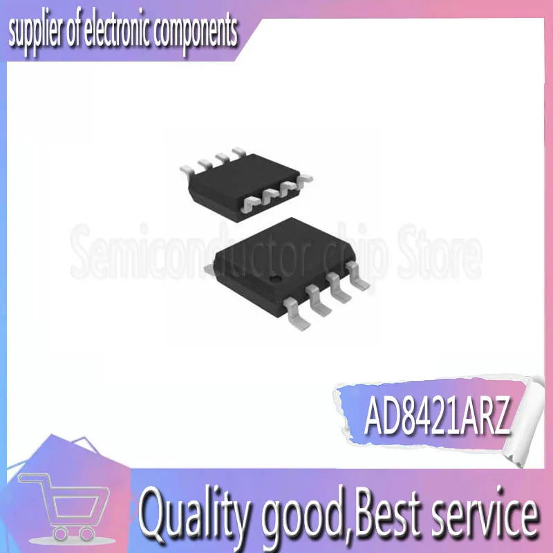 

2PCS AD8421 AD8421ARZ AD8421AR SOP8 Instrumentation Amplifier New