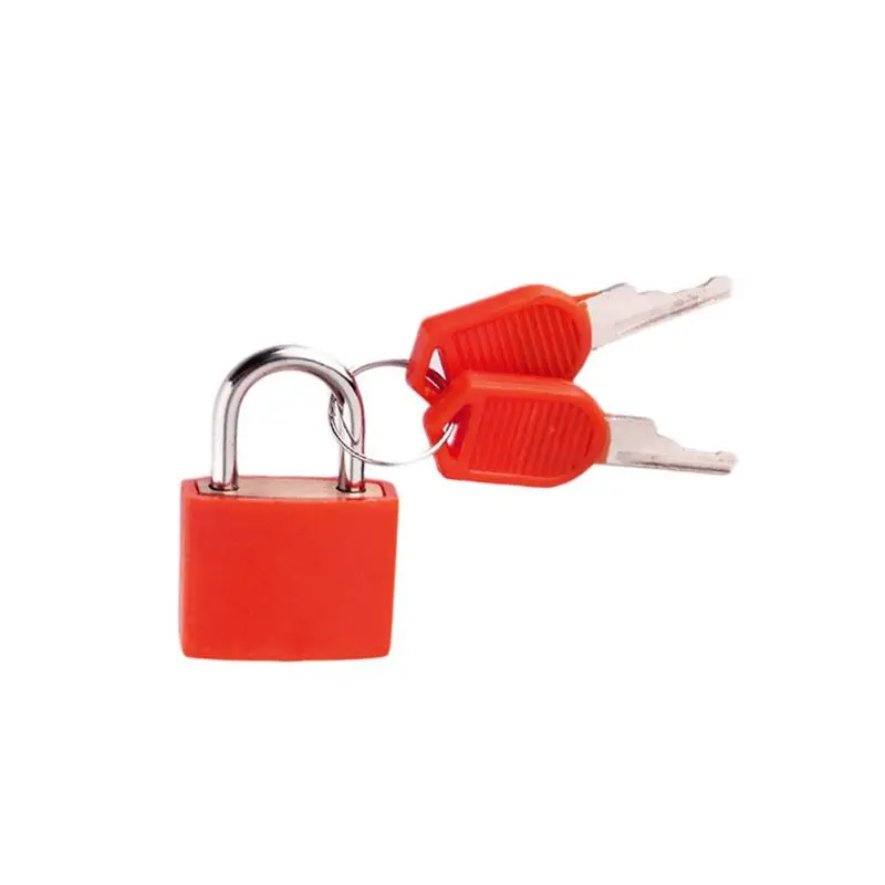 

5pcs Metal Mini Strong Steel Padlock Travel Suitcase Diary Lock with 2 Keys Y5GD