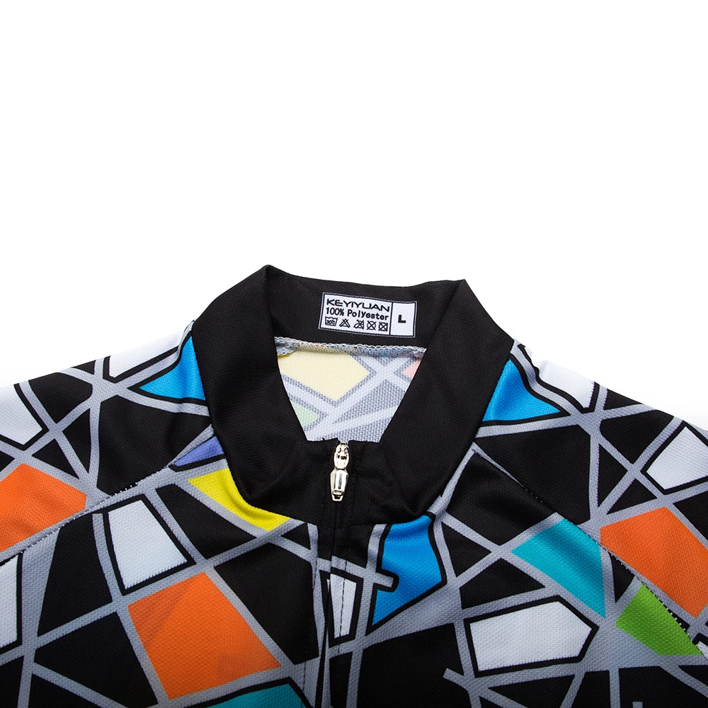 Футболка мужская для велоспорта трикотажная одежда в клетку горных велосипедов