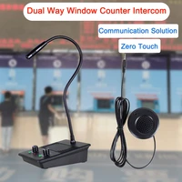 jingle bells anti interference bank window counter intercom system speaker two way dual for railway ticket office hospital