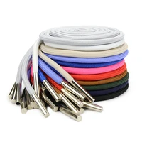 140cm solid color polyester cord copper bead caps decorative cap rope for sweater sports pants waist rope belt