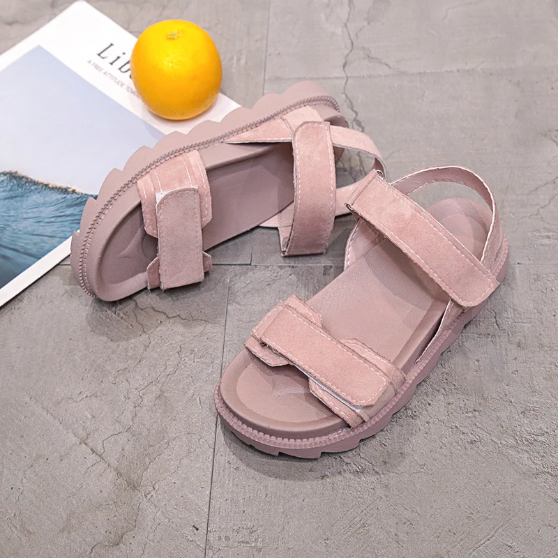 

2021 New Fashion Summer Women Sandals Female Beach Shoes Leather Sports Platform Sandals Flat Shoes Women Zapatos De Mujer
