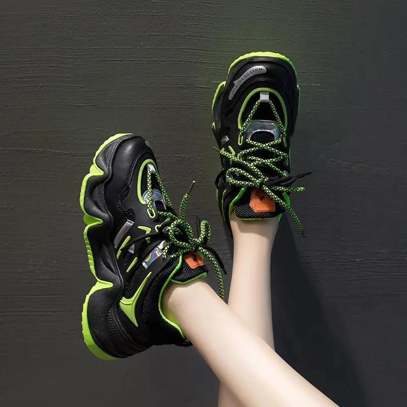 

2020 Chunky Sneakers Women Jogging Gym Shoes for Female Vulcanize Shoes for Women Sport Shoes Woman Platform Sneakers Women