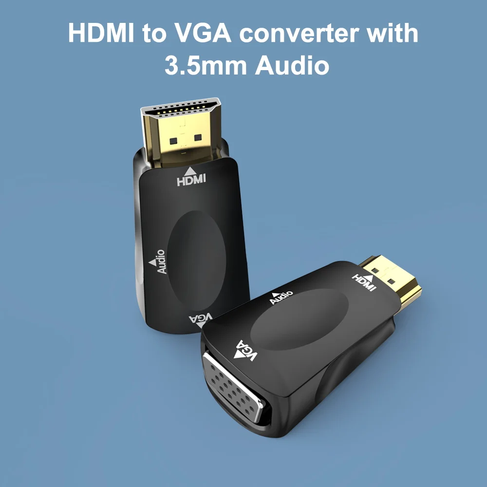 Переходник HDMI в VGA кабель преобразователь штырь гнездо с поддержкой HD 1080P адаптер