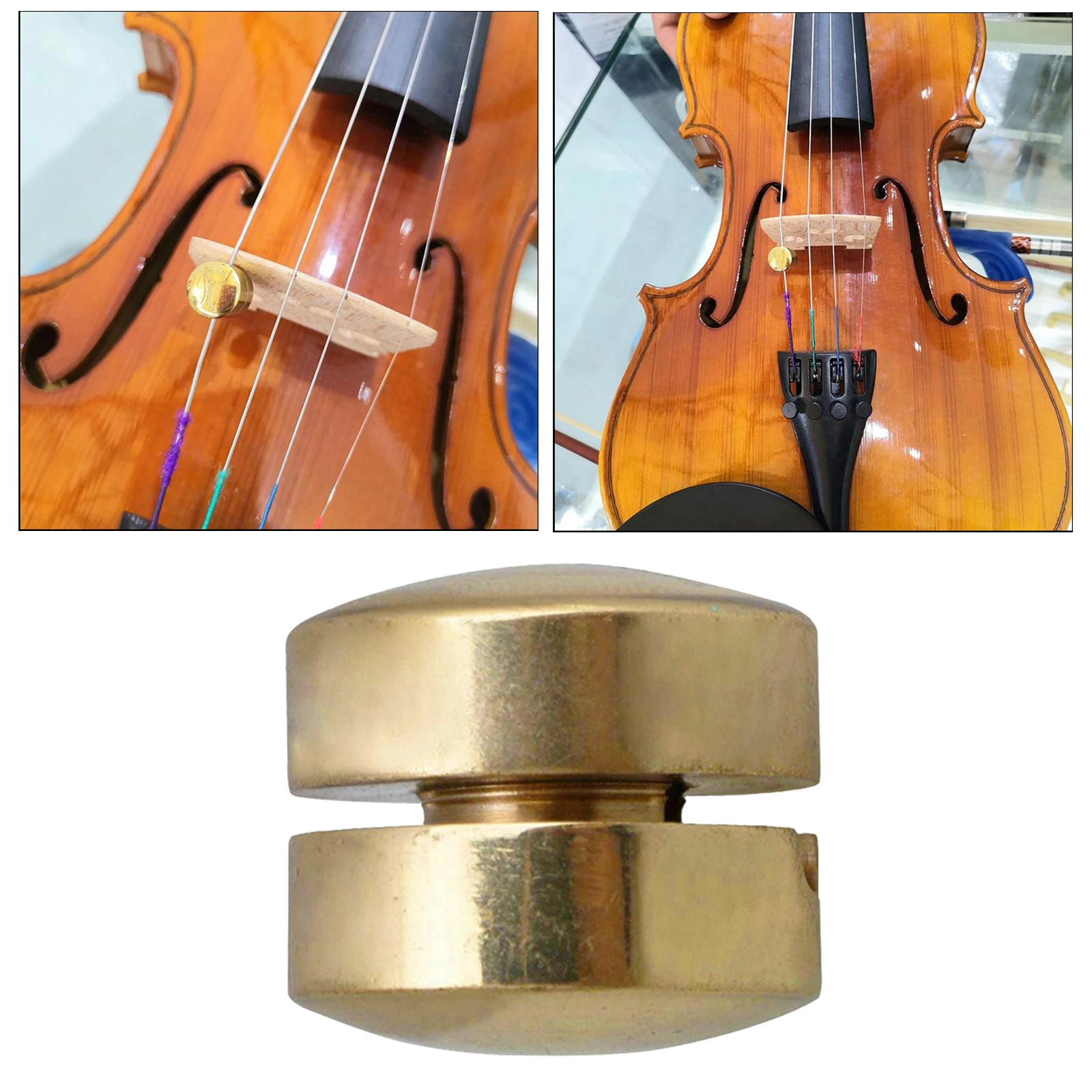 

Gold Brass Wolf Tone Wolf Tone Mute/Suppressor for Violin/ Cello
