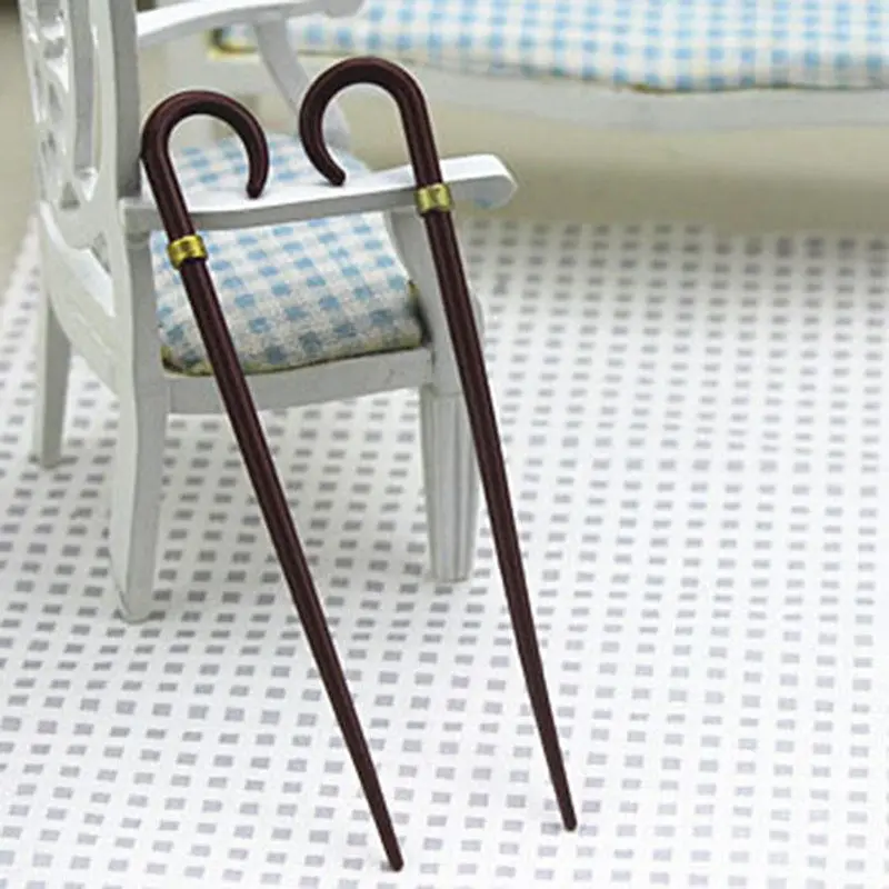 Модель игрушечной трости Crutch Миниатюрные аксессуары украшение для кукольного