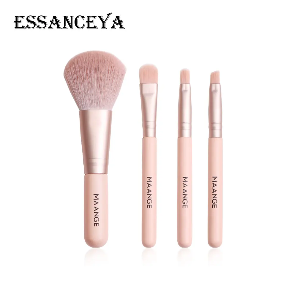 ESSANCEYA 4/7 шт. мини-набор кистей для макияжа Дерево Розовый косметика румяна ресницы тени для век Смешивание основы кисти инструменты для макияжа