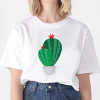 funny cactus print t shirt womens t shirt fashion female tee top graphic female t shirts clothing camisas mujer