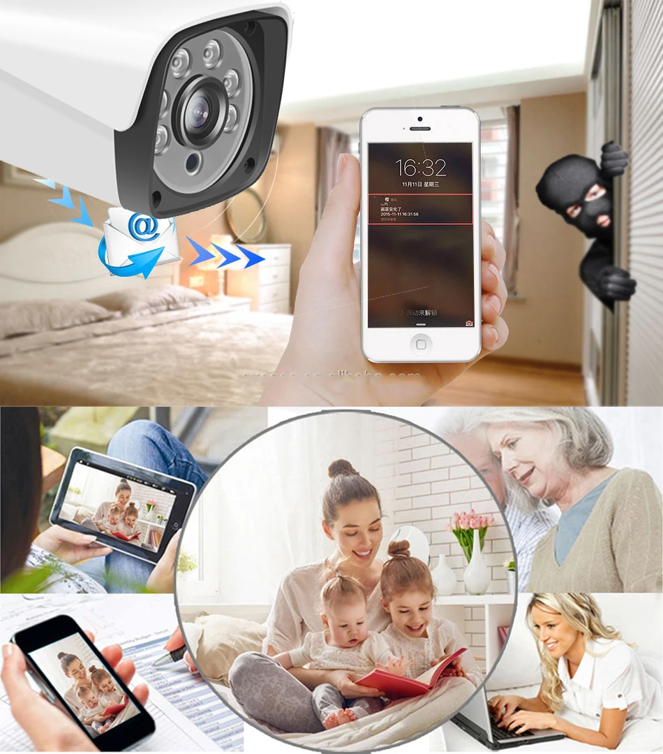 3MP 1440P 2K HD Распознавание лиц Беспроводной уличный водонепроницаемый комплект NVR