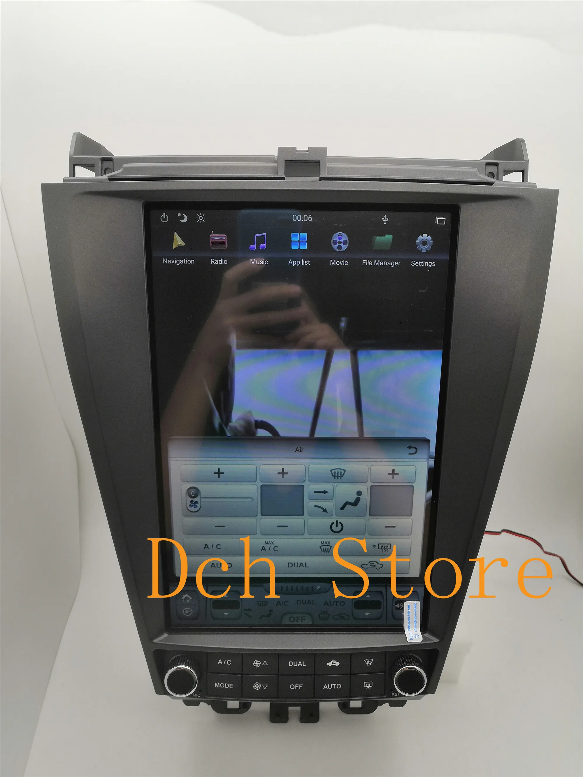 Автомобильный DVD плеер с GPS Android 9 0 12 1 дюйма tesla style для HONDA ACCORD 7 seven 2003 2007 px6 carplay радио