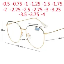 Металлический неправильный многоугольник очки от близорукости
