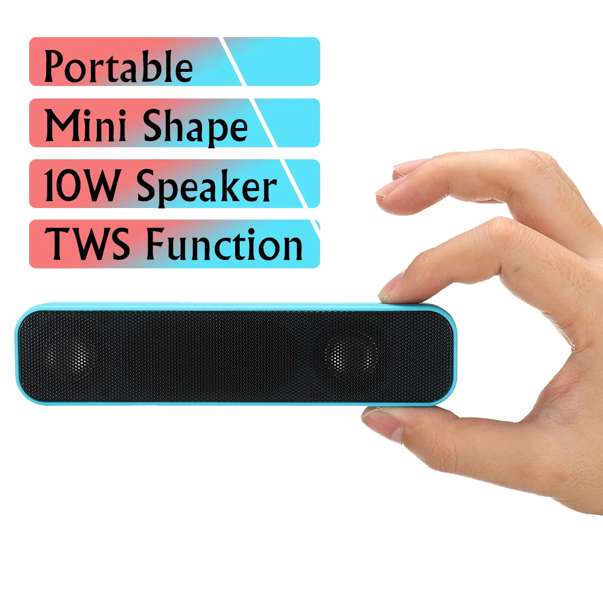 Портативные беспроводные мини колонки bluetooth 10 Вт водонепроницаемые уличные
