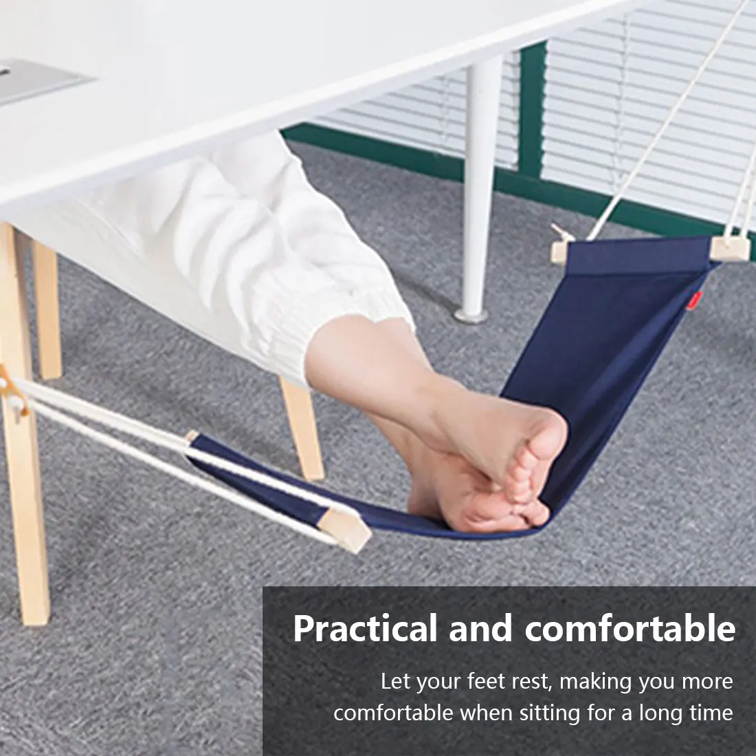 

2021 Portable Desk Feet Hammock Foot Chair Care Under Desk Hammock Outdoor Rest Cot Office Foot Hammock Mini Feet Office Rest