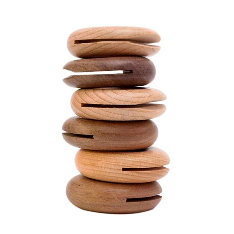 

Kitchen Storage Tools Doughnut Shape Wooden Sealer Bags Clips For Gadgets Snack Fresh Foods Storage Organization Accessaries Q